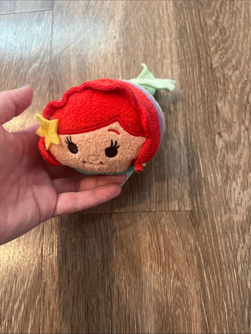 Disney Tsum Tsum Little Mermaid Red and Yellow Star Plush